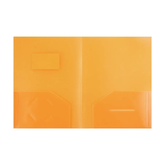 Plastic Folders with Pockets Heavy Duty Poly Pocket Folders with Business Card Slot 2 Pocket Folders Letter Size Folders Colored File Folder Two Pocket Folders Documents Organization, Yellow
