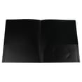 thumbnail image 1 of Plastic Folders with Pockets,Heavy Duty Two Pocket Folder Business Card Holder,Durable Poly Folders with 2 Pockets for Documents,Letter Size,School Supplies Organization,Assorted Colors(Black), 1 of 9