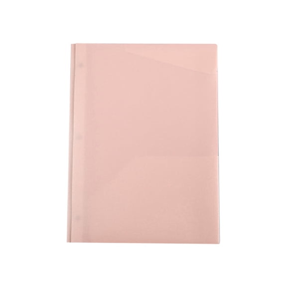 Plastic Folders with Pockets and Prongs (1 Pack,6Colors), 2-Pocket Poly Folders with 3 Hole Punch and Business Card Slot, Fits Letter Size Paper, for , Office, or Home Use(B)
