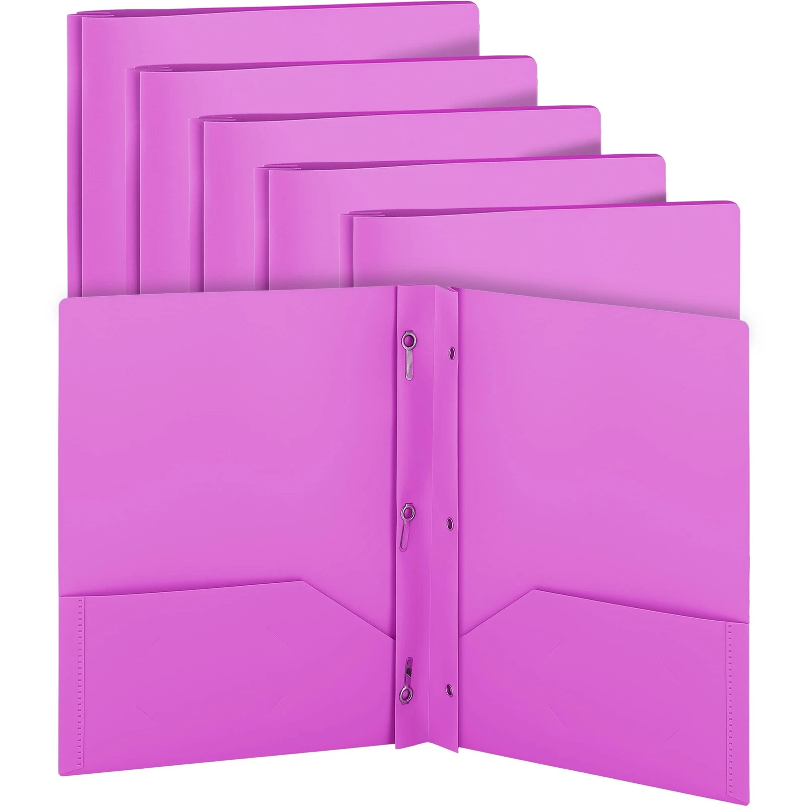 Plastic Folders With Pockets And Prongs Purple - Two Pocket Folder With Brads...