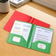 thumbnail image 1 of Plastic Folders with Pockets - Heavy Duty Letter Size, Water-resistant Document Protection, Office Educational Organization, Assorted Colors, topliu, 1 of 8