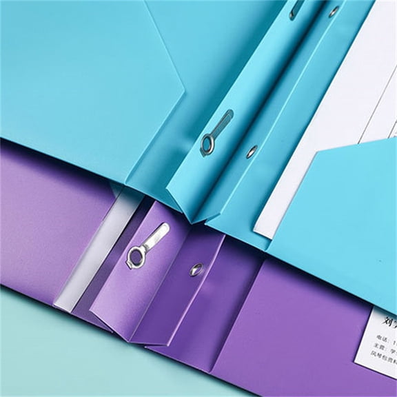 Plastic Folders with Pockets Heavy Duty QIDESHIP Document Organizer