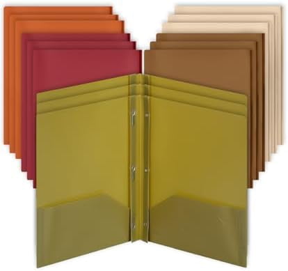 - Plastic Folders with Pockets and Prongs, 15 Pack, Letter Size, Flexible Plastic Folders with Prongs