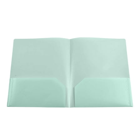 Plastic Folders with Pockets and Prongs Grey, Two Pocket Folder, for Letter Size Sheets, Documents Office School