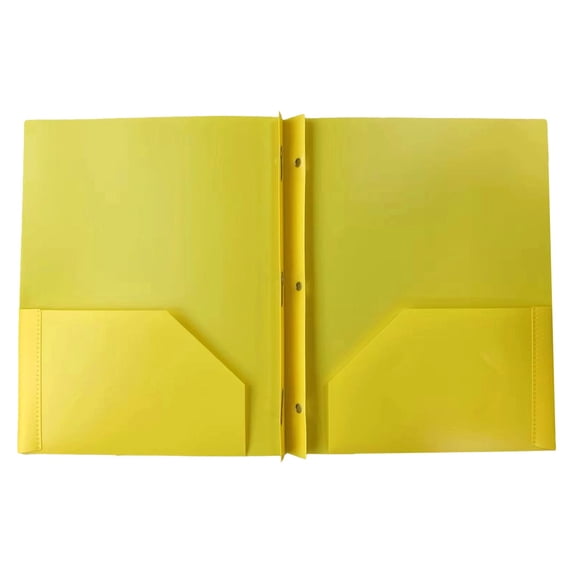 Plastic Folders with Prongs, Heavy Duty File Folder, Document Organizer with Metal Fasteners, Office Home Business Supplies, 1 Pack