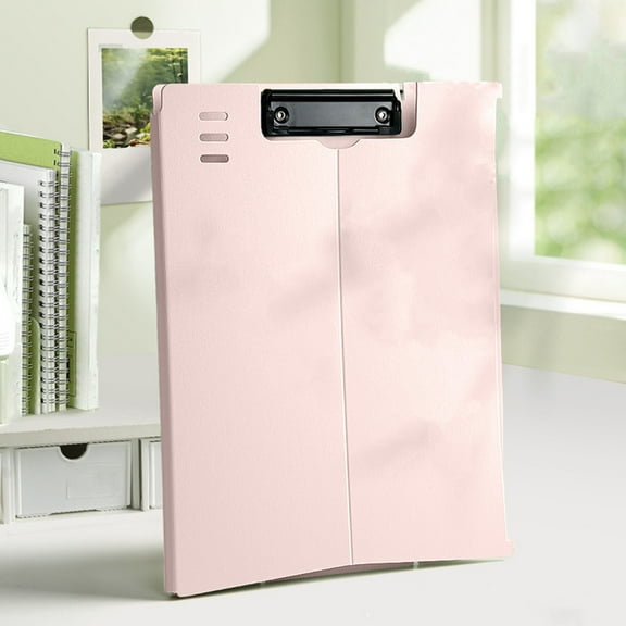Clipboard with Folding Feature, Standing Nursing Clipboard Folder, Heavy Duty Plastic Clipboard with Low Clip for Multi-Purpose Use
