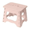 thumbnail image 1 of Plastic Folding Stool, Space Saving Small Stool for Home Office Outdoor Use, Compact Lightweight Portable Seat with Safe Rounded Edges, 1 of 7