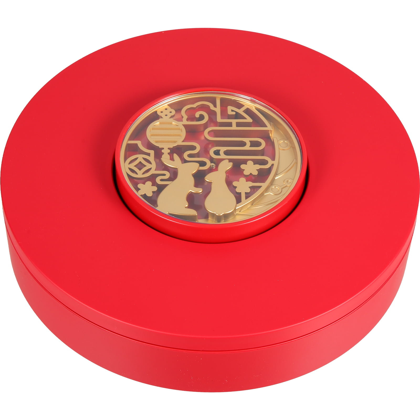 Plastic Food Container Veggie Platter Tray with Lid Candy Plate Nuts Serving Divided Snack