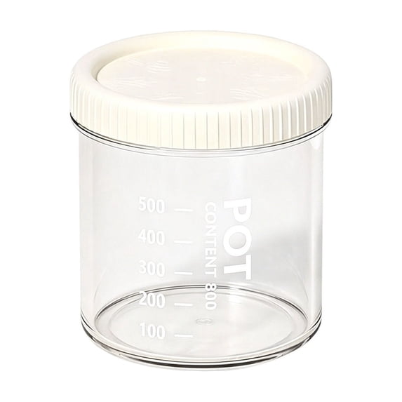 Plastic Food Containers, Freezer Storage Jars with Screw Lids, Leak Proof Meal Prep Containers, Reusable Small Freezer Jars, Stackable Airtight Storage Cups, Plastic Food Storage Jars, 800ml