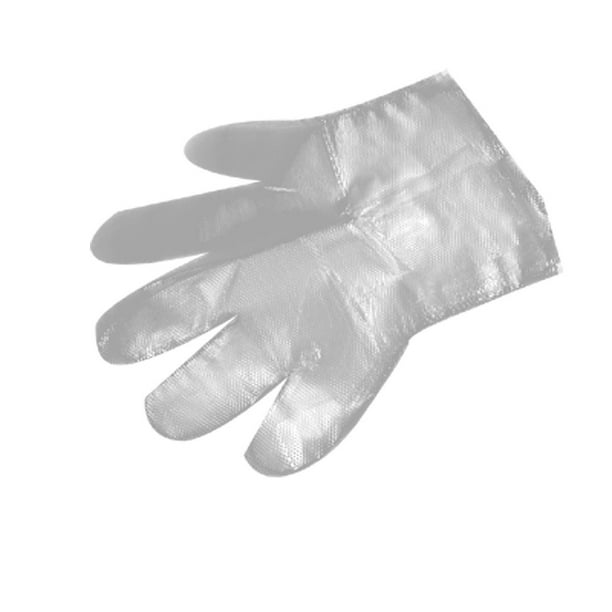 Plastic Food Service Disposable Gloves Clear 25 Pairs