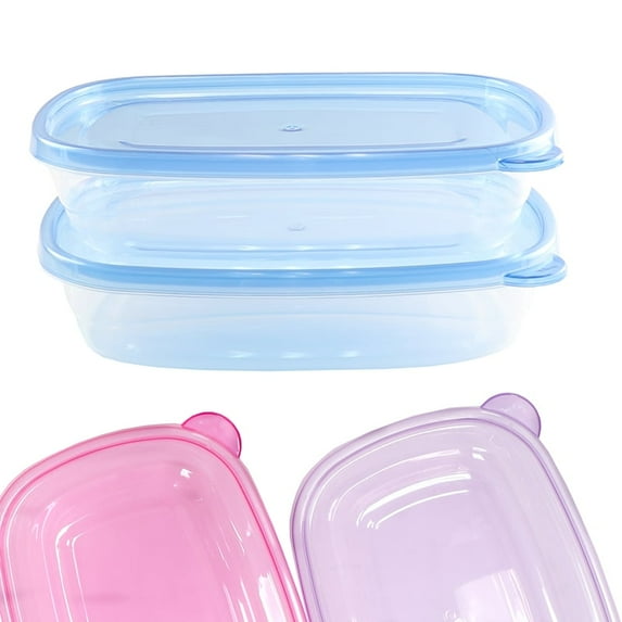 Plastic Food Storage Container - 30oz, 2 pack