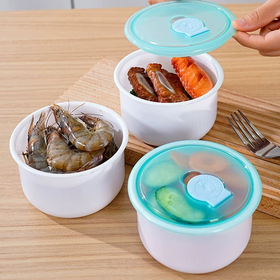 Plastic Food Storage Container with Flip Lid - Blue Butter Cheese Dispenser Box, 4.57x2.76x2.76in - Airtight Fruit Vegetable Organizer, Ginger Garlic Spice Holder - Refrigerator & Travel Size
