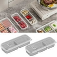 thumbnail image 1 of Plastic Food Storage Containers Set | Modular Sectioned Meal Prep Boxes | Airtight Vented Lid | Stackable Slim Trays | Freezer to Microwave Safe | Durable Easy Clean | 1 Box + Trays, 1 of 7