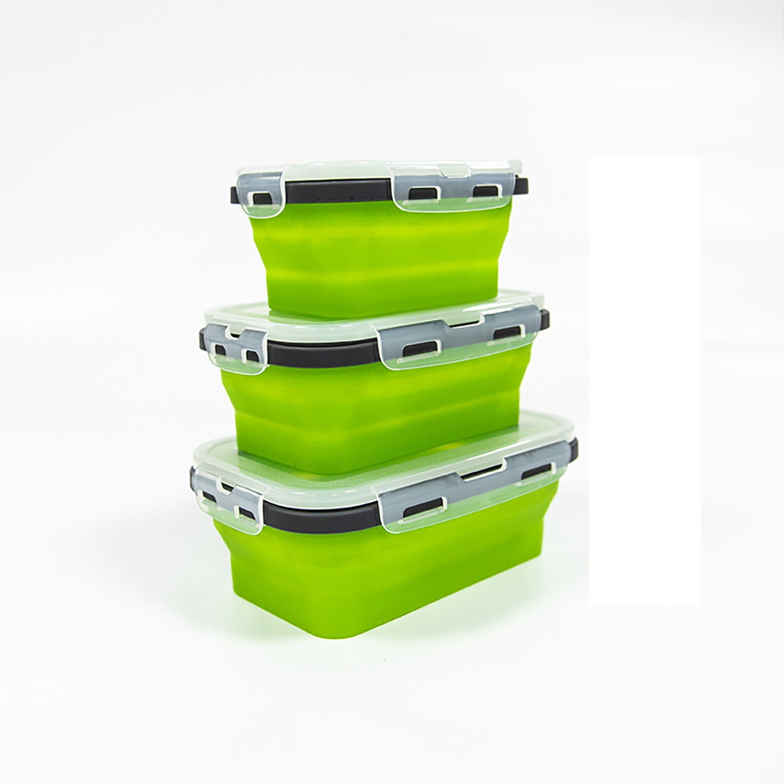 Plastic Food Storage Containers With Lids Silicone Collapsible Lunch
