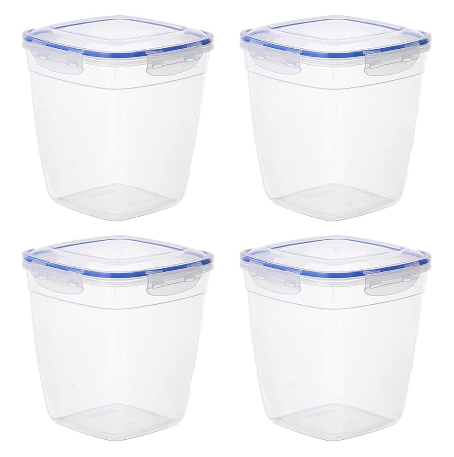 Plastic Food Storage Containers with airtight Lid for Pantry, Fridge