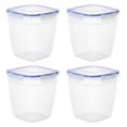 Plastic Food Storage Containers with airtight Lid for Pantry, Fridge