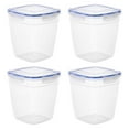 Plastic Food Storage Containers with airtight Lid for Pantry, Fridge