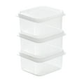 thumbnail image 1 of Plastic Food Storage Set, Airtight Storage Containers, Squares Clear Plastic Containers, Food Grade Refrigerator Meat Food Preservation Box, Food Storage Containers with Lids, 1 of 8