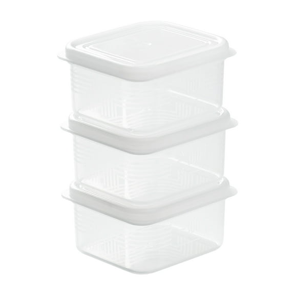 Plastic Food Storage Set, Airtight Storage Containers, Squares Clear Plastic Containers, Food Grade Refrigerator Meat Food Preservation Box, Food Storage Containers with Lids