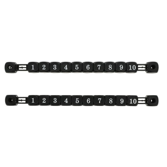 Plastic Football Table Scoreboard Durable Scoring Units for Sport Use 2pcs Black