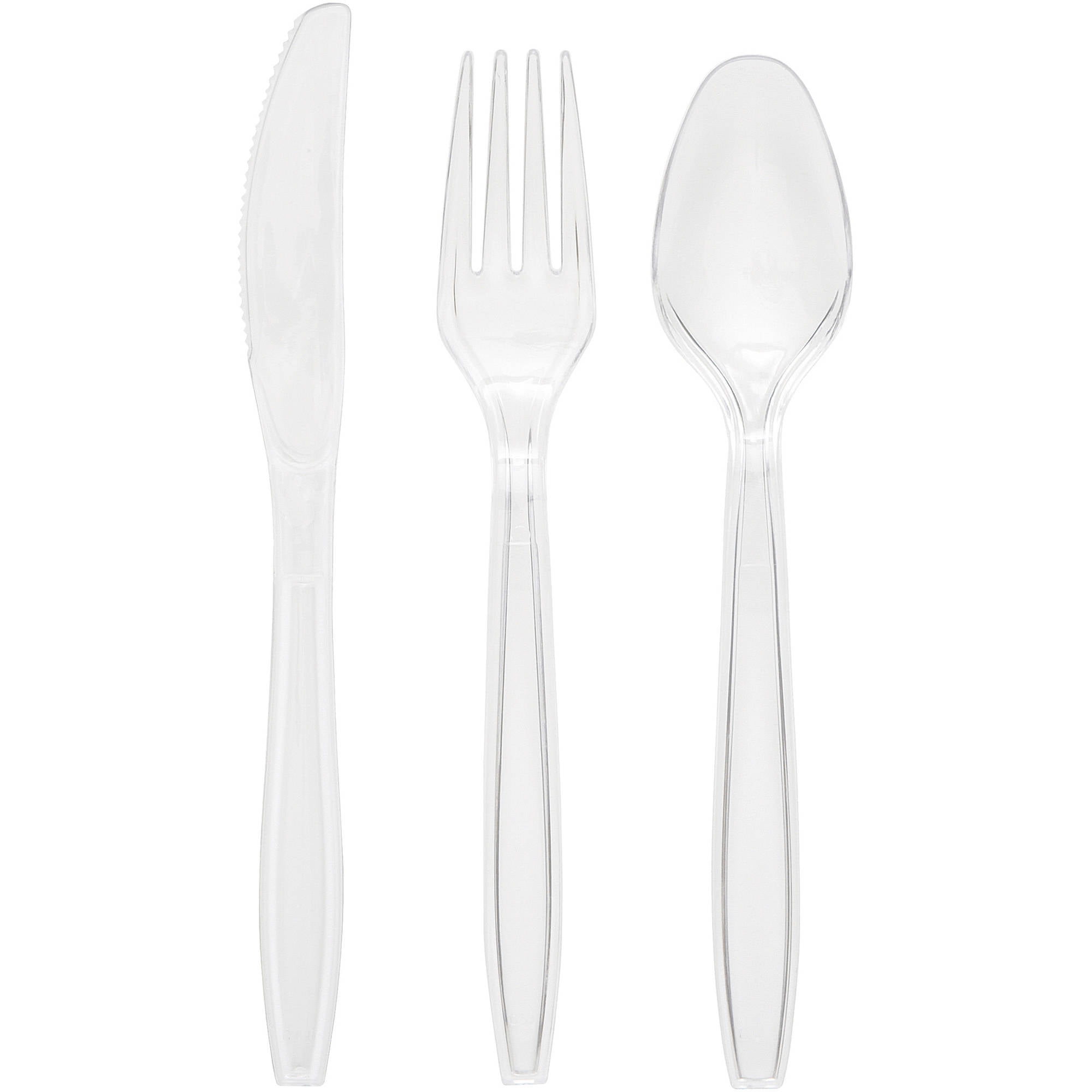 Plastic Forks, Clear, 24ct