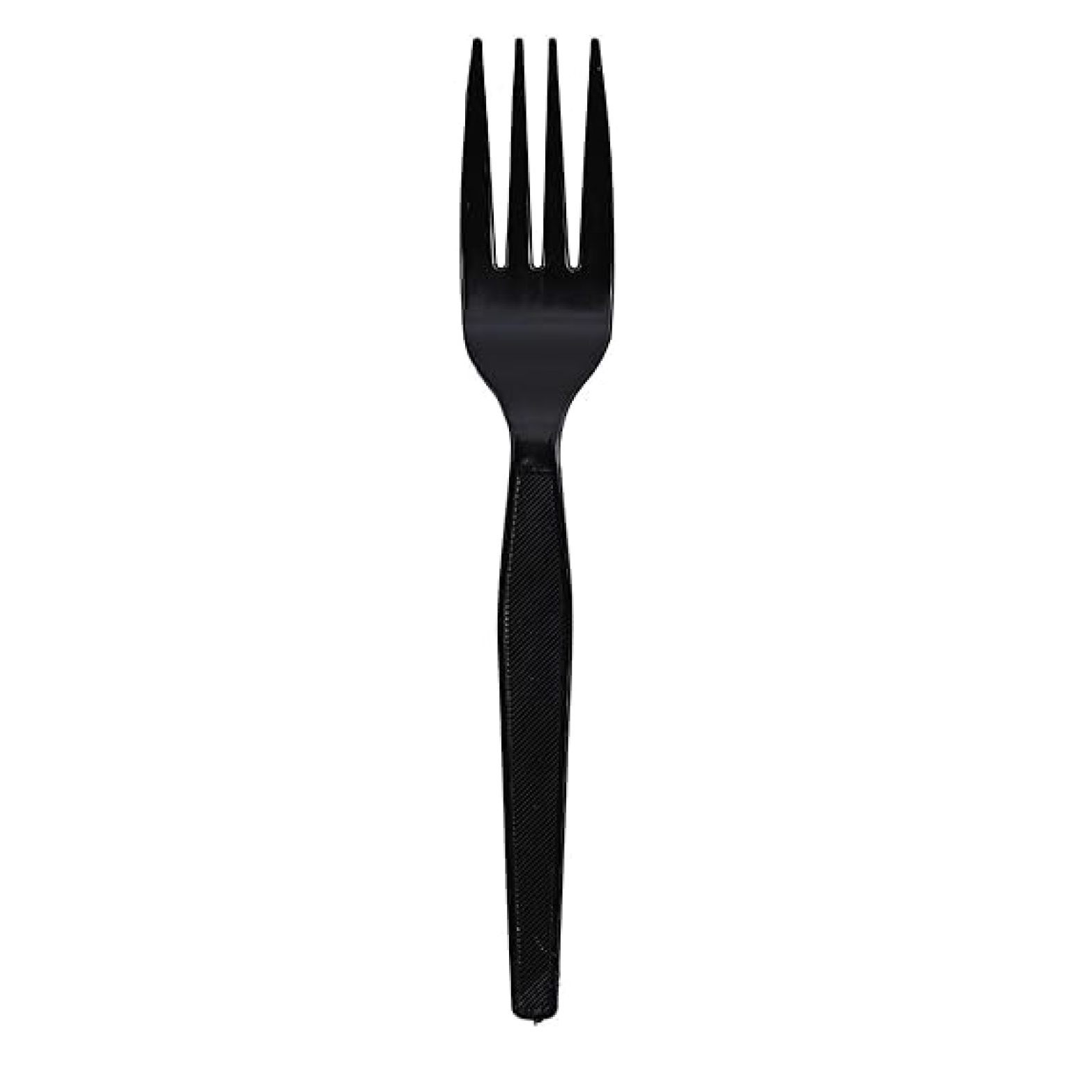 Plastic Forks Heavy Duty - Black Disposable Forks Bulk 1000 Count ...