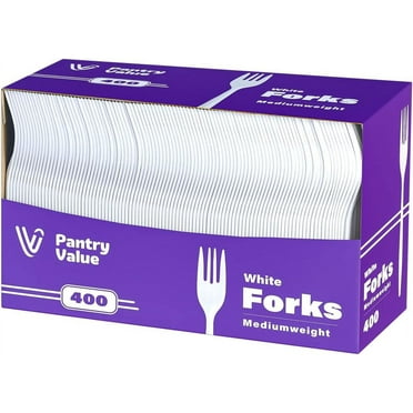 Efavormart 24 Pack | 8" Glossy Gold Heavy Duty Plastic Silverware Forks ...