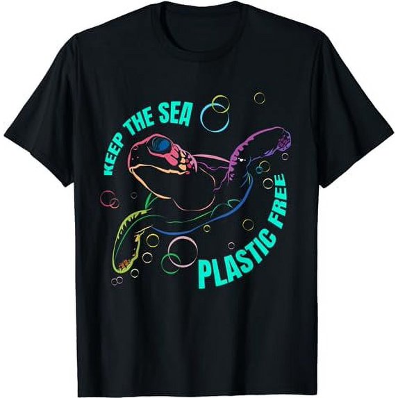 Plastic Free Sea Save Marine Life No Plastic In Our Waters T-Shirt
