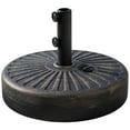 thumbnail image 1 of Plastic Free Standing Bronze Round Umbrella Base, 1 of 5