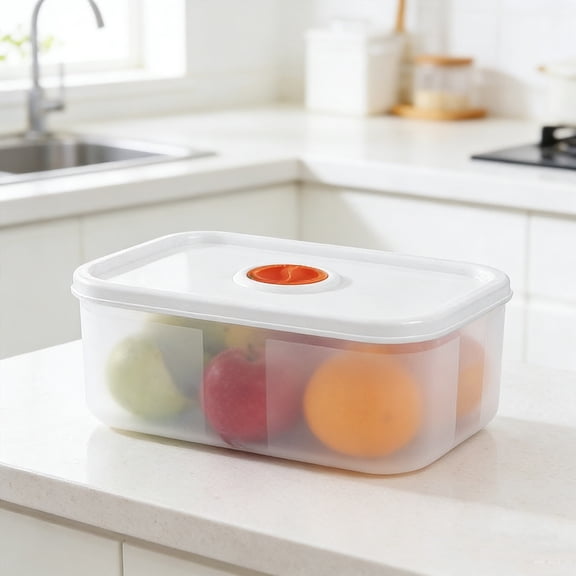 Plastic Fridge Organizer, Transparent Rectangular Food Storage Bin, Stackable Pantry Storage Container, Dust-Proof Rectangular Snack Box for Home Kitchen, Grains, Nuts & Food Classification Storage