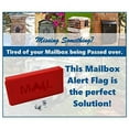 Plastic Front Mount Red Mailbox Flag For Brick, Stone Mailboxes Mail
