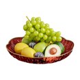 thumbnail image 1 of Plastic Fruit Bowl with Gold Trim,Clear Fruit Basket,Modern Decorative Serving Bowl for Kitchen Counter,Dining Room,Coffee Table, 1 of 8