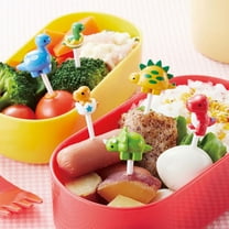 Plastic Fruit Fork Set - Lunch Box Decoration Picks, Cake Snack Fruit Platter Forks, Mini Appetizer Picks, Disposable & Reusable Fruit Skewers