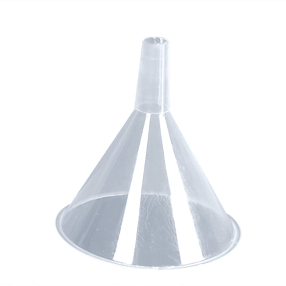 Plastic Funnel Long Neck 120mm for Quick Clean Liquid Dry Transfer Kitchen,1PC,Clear