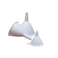thumbnail image 1 of Plastic Funnels - 3 Pack Round Funnels for Filling Bottles, Jars & Containers - Set with Holders - For Kitchen & Automotive Use, 1 of 7