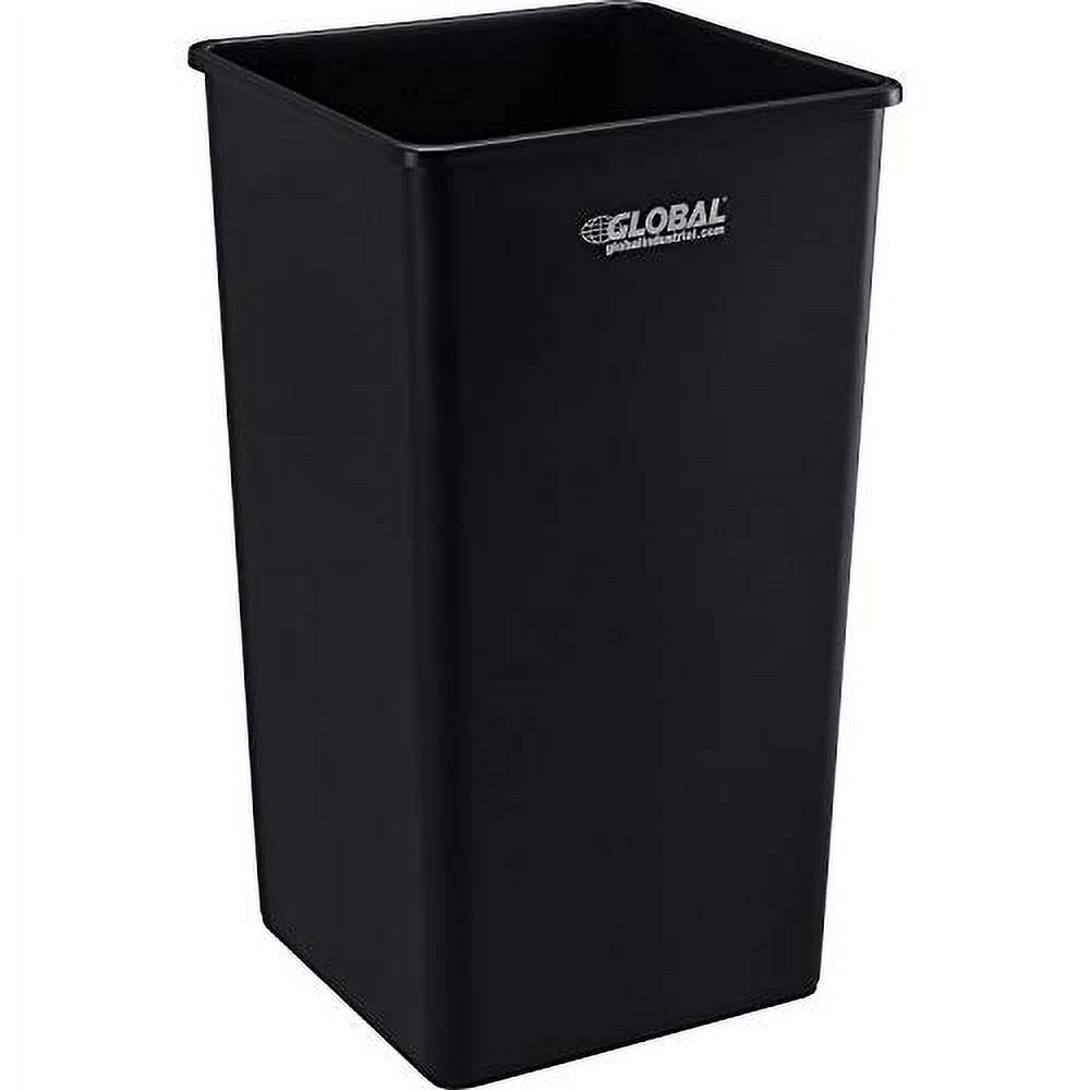 Plastic Garbage Can, 50 Gallon, Black