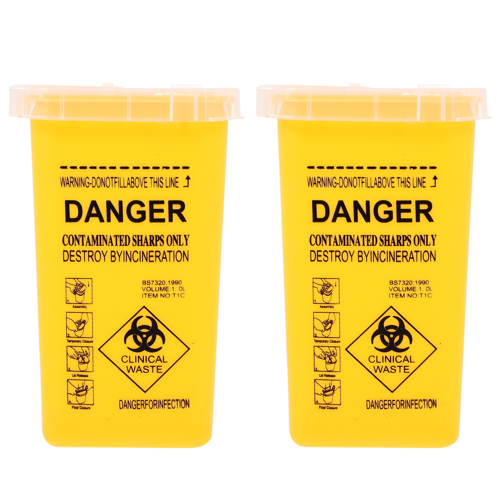 Plastic Garbage Can Container Storage Box Recycling Bin Kitchen Trash