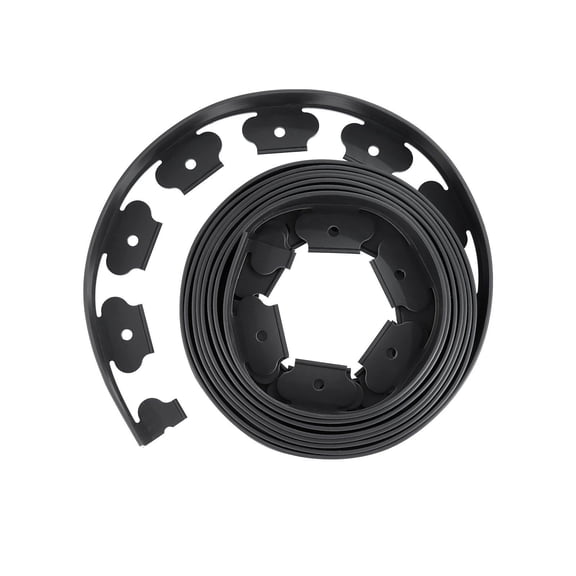 Plastic Garden Edging Border, 20ft x 2in,Flexible Lawn & Landscape Edging for Flower Beds
