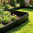 thumbnail image 1 of Plastic Garden Edging Fence Border for Flower Bed Pathway Lawn and Landscaping - Modular Interlocking Yard Edging Panels for Vegetable Garden Patio and Backyard Decoration 1 Pack, 1 of 6