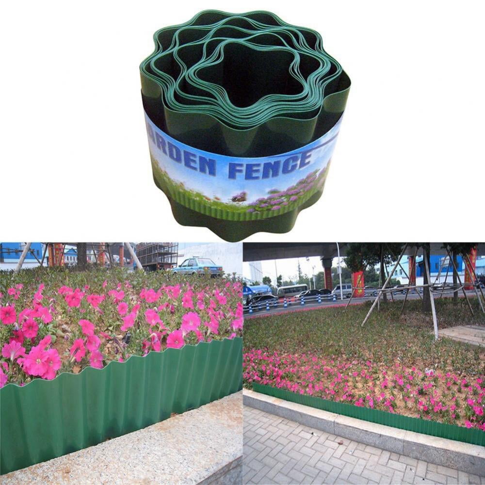 Plastic Garden Edging Green Corrugated Landscape Edging Grass Fence Path Lawn Wall Edge Gravel