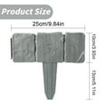 thumbnail image 1 of Plastic Garden Edging Stone-Look Border,Decorative Flower Bed Fence for Landscaping,20 Pieces of White Interlocking Lawn Stakes,Lawn Fence Plastic Cobblestone Effect Edging,Landscape Edging Stone, 1 of 5