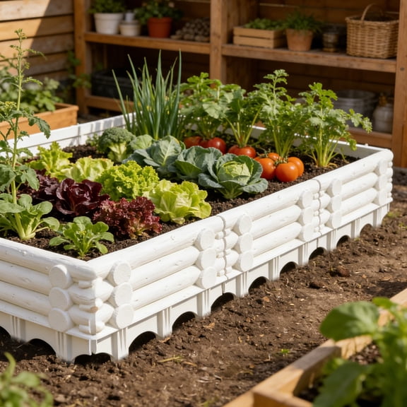 Plastic Garden Fence Panel – 17.5x12.2 Inch Modular Landscaping Border, Connectable Picket for Villa Courtyard or Vegetable Garden