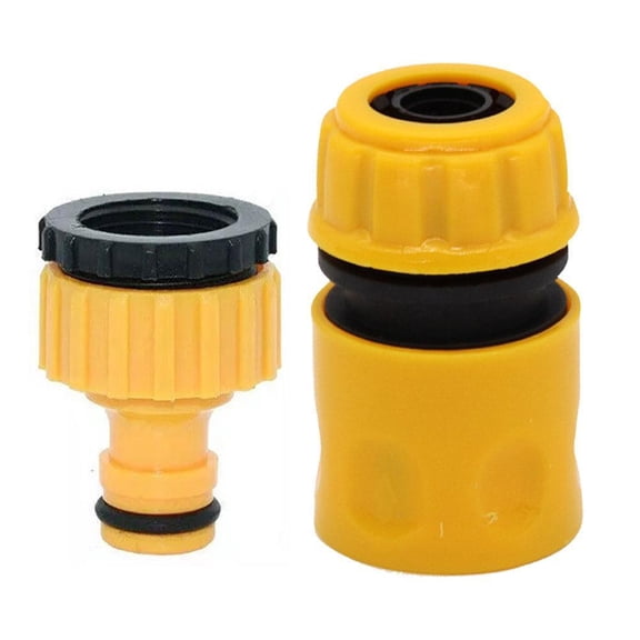Plastic Garden Hose Connector,Garden Hose Adapter,Faucet Connector,HoseQuick Coupler Set No Leak,for GardenWaterHose Thread Fitting Adapter,for Kitchen, Plant Watering, Car Wash, Yard Cleaning