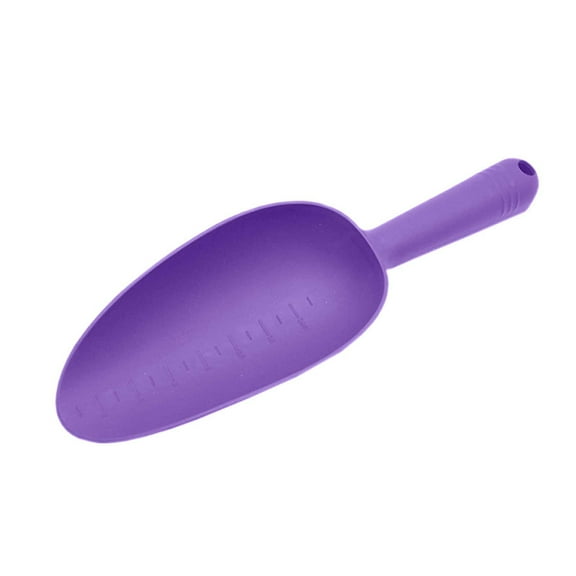 Plastic Garden Shovel Hand Trowel Tool Non-Slip Potting Soil Scoop Flowerpot Transplanting Digging Weeding Planting Cultivation，Purple