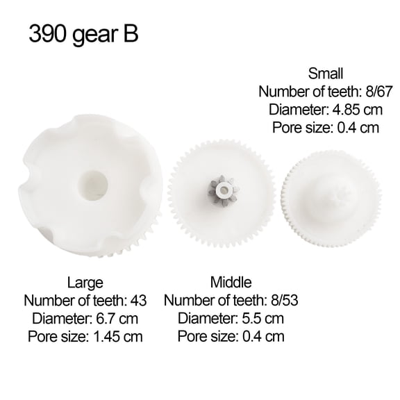 Plastic Gear For Gearbox 550 and 390 Children\'S Electric Car Kid Ride On Toy Car 390 Gear B Set