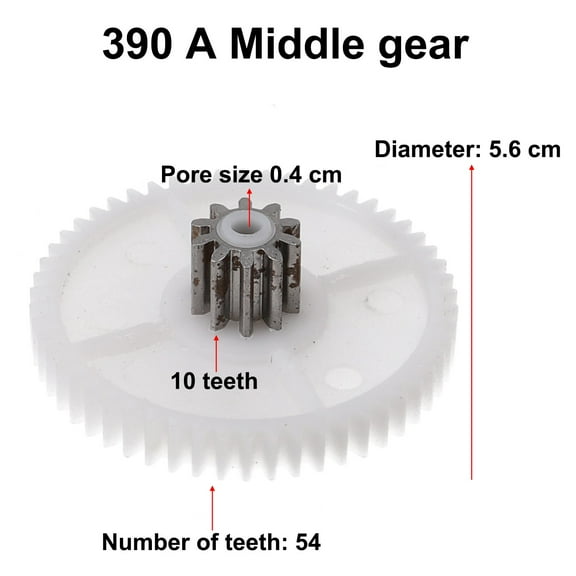 Plastic Gear for Gearbox 550 and 390 Children'S Electric Car Kid Ride On Toy Car 390 A Middle Gear