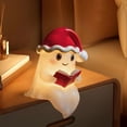 thumbnail image 1 of Plastic Ghost Reading Christmas Decoration Light Holiday Celebration Desktop Ornament, 1 of 6