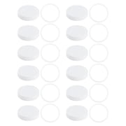 Glass Bottle Lids Jar Lids 12pcs 86mm PP Material Leakproof Scratch Proof Wide Mouth Suitable for 4 64Ounce Jars for Home Kitchen Food Storage Refrigerator Freezer