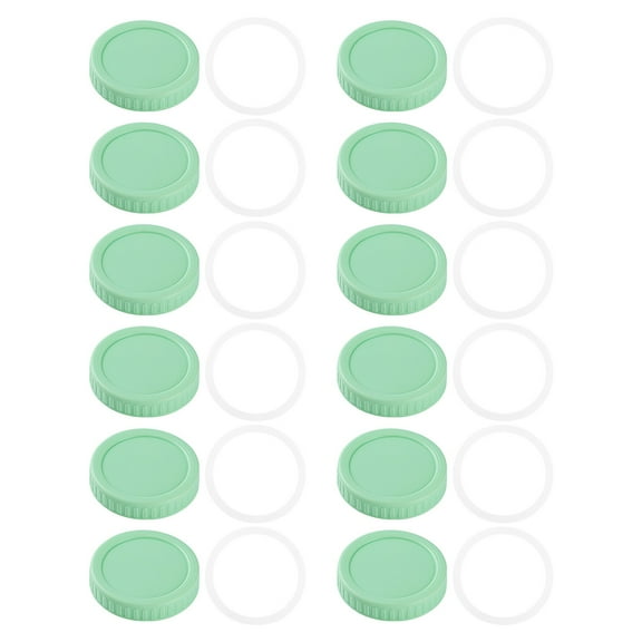 Glass Bottle Lids Jar Lids Can Storage Lids Leakproof And Scratch Proof 86Mm+86 (12Pcs) Utility