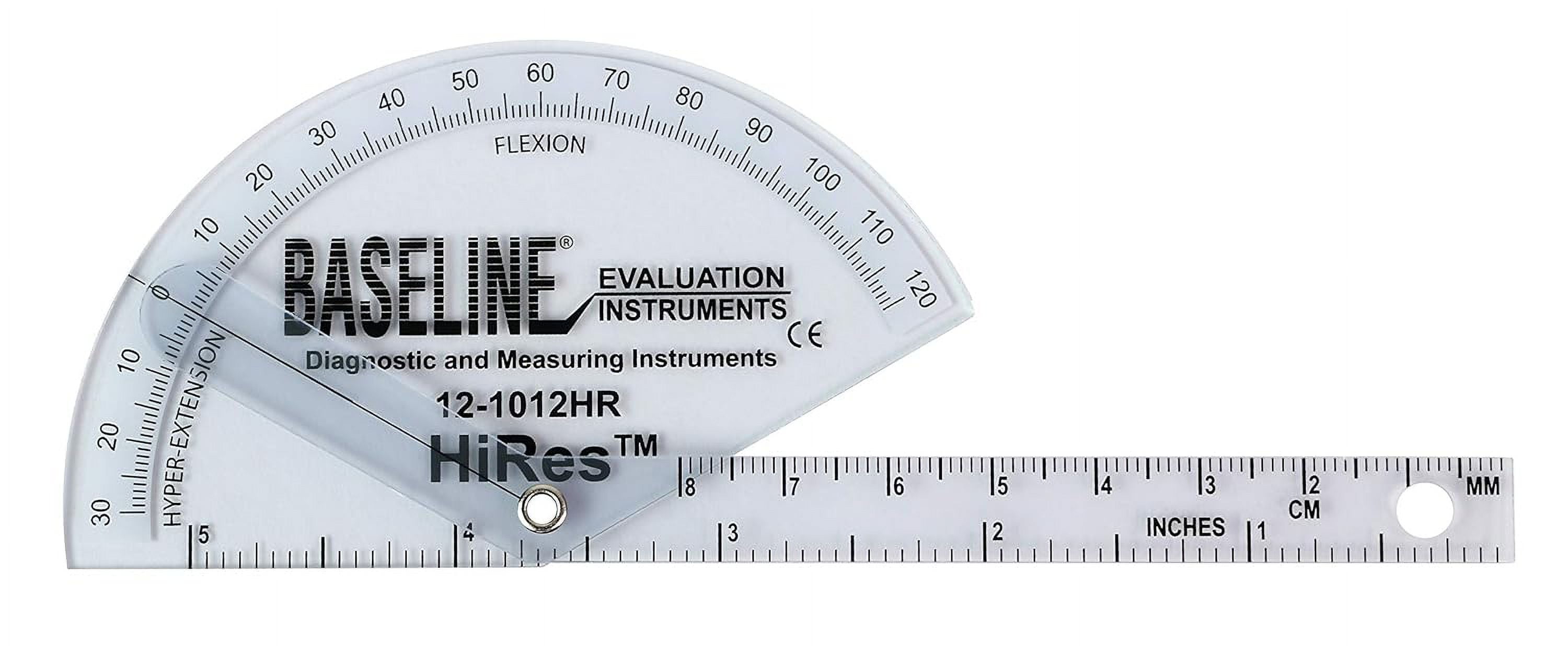 Plastic Goniometer, Finger, Hires Flexion to HyperExtension